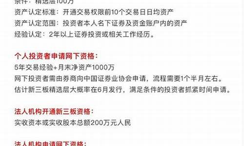 个人三板开户条件是什么(个人新三板开户条件放宽)_https://www.senxinmaoyi.com_快递查询_第1张