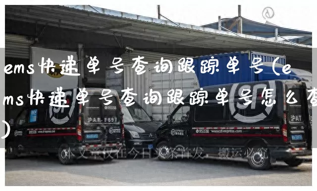 ems快递单号查询跟踪单号(ems快递单号查询跟踪单号怎么查)_https://www.senxinmaoyi.com_邮政编码_第1张