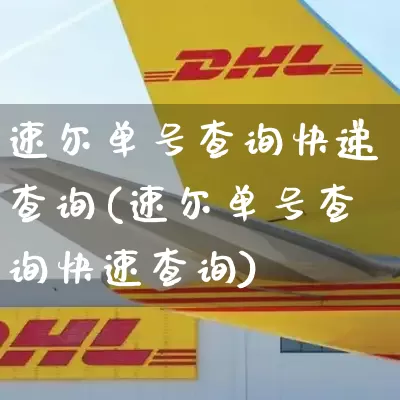 速尔单号查询快递查询(速尔单号查询快速查询)_https://www.senxinmaoyi.com_物流查询_第1张