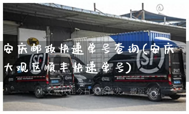 安庆邮政快递单号查询(安庆大观区顺丰快递单号)_https://www.senxinmaoyi.com_物流单号_第1张