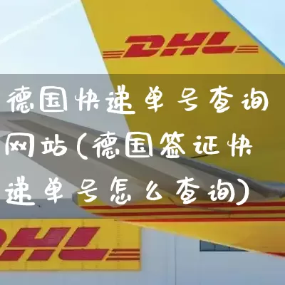 德国快递单号查询网站(德国签证快递单号怎么查询)_https://www.senxinmaoyi.com_物流单号_第1张