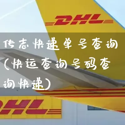 传志快递单号查询(快运查询号码查询快递)_https://www.senxinmaoyi.com_快递查询_第1张