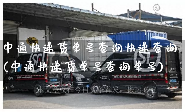 中通快递货单号查询快递查询(中通快递货单号查询单号)_https://www.senxinmaoyi.com_邮政编码_第1张