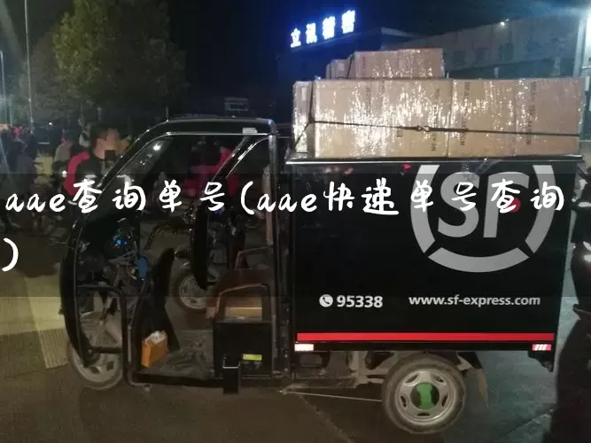 aae查询单号(aae快递单号查询)_https://www.senxinmaoyi.com_快递查询_第1张