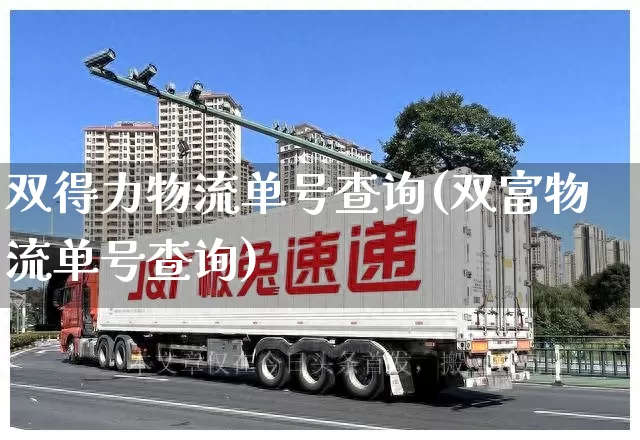 双得力物流单号查询(双富物流单号查询)_https://www.senxinmaoyi.com_物流单号_第1张