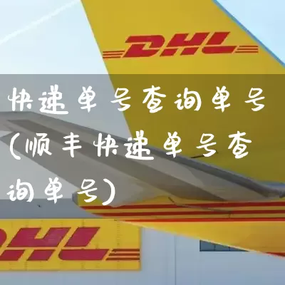 快递单号查询单号(顺丰快递单号查询单号)_https://www.senxinmaoyi.com_快递查询_第1张