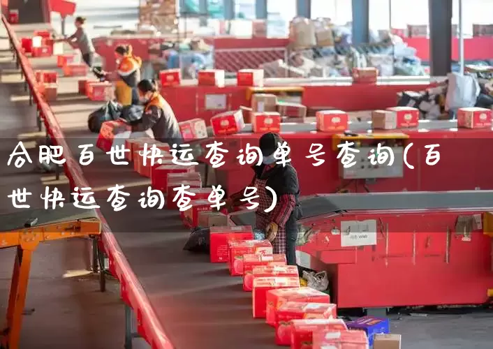 合肥百世快运查询单号查询(百世快运查询查单号)_https://www.senxinmaoyi.com_邮政编码_第1张