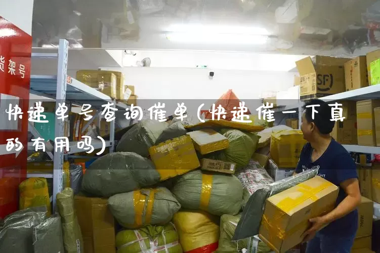 快递单号查询催单(快递催一下真的有用吗)_https://www.senxinmaoyi.com_物流单号_第1张