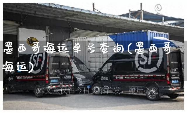 墨西哥海运单号查询(墨西哥海运)_https://www.senxinmaoyi.com_物流单号_第1张