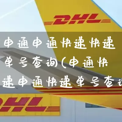 申通申通快递快递单号查询(申通快递申通快递单号查询)_https://www.senxinmaoyi.com_快递查询_第1张