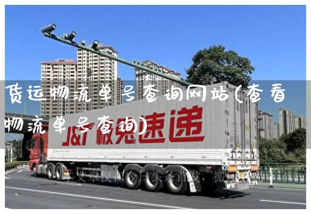 货运物流单号查询网站(查看物流单号查询)_https://www.senxinmaoyi.com_物流查询_第1张