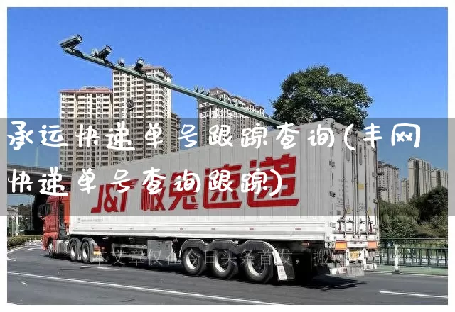 承运快递单号跟踪查询(丰网快递单号查询跟踪)_https://www.senxinmaoyi.com_物流单号_第1张