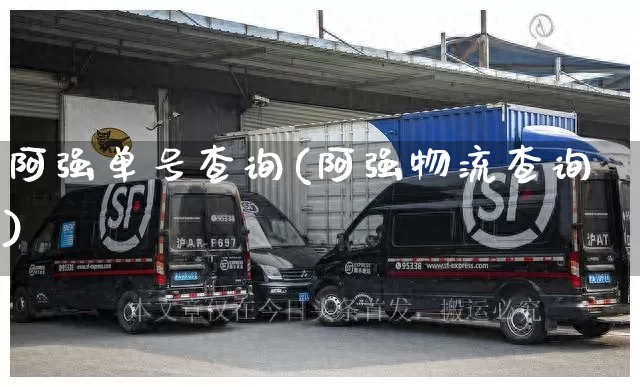 阿强单号查询(阿强物流查询)_https://www.senxinmaoyi.com_物流查询_第1张