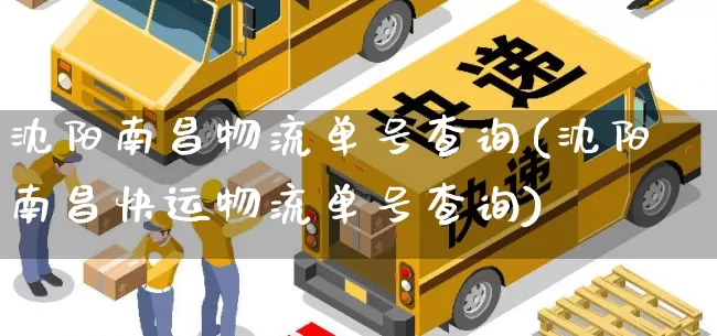 沈阳南昌物流单号查询(沈阳南昌快运物流单号查询)_https://www.senxinmaoyi.com_邮政编码_第1张