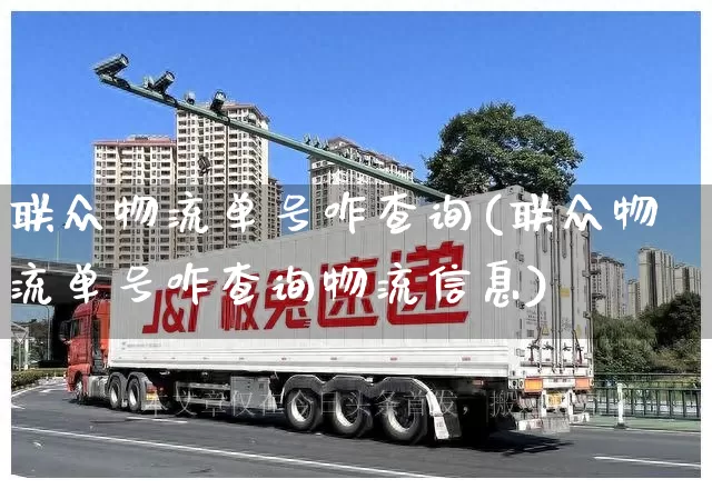 联众物流单号咋查询(联众物流单号咋查询物流信息)_https://www.senxinmaoyi.com_邮政编码_第1张