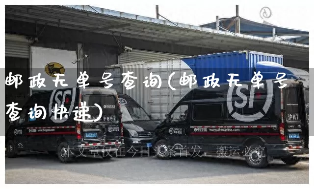 邮政无单号查询(邮政无单号查询快递)_https://www.senxinmaoyi.com_物流查询_第1张