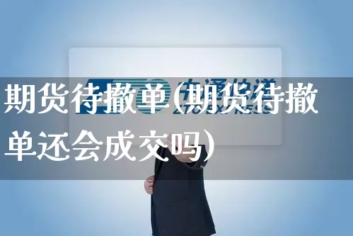 期货待撤单(期货待撤单还会成交吗)_https://www.senxinmaoyi.com_物流查询_第1张