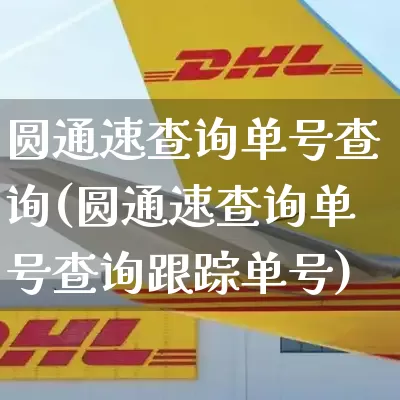 圆通速查询单号查询(圆通速查询单号查询跟踪单号)_https://www.senxinmaoyi.com_邮政编码_第1张