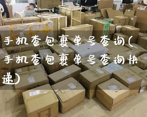 手机查包裹单号查询(手机查包裹单号查询快递)_https://www.senxinmaoyi.com_物流单号_第1张