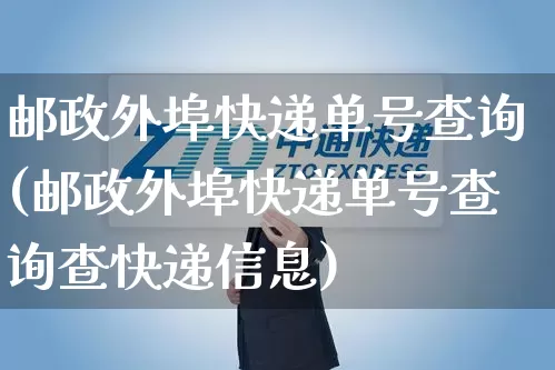 邮政外埠快递单号查询(邮政外埠快递单号查询查快递信息)_https://www.senxinmaoyi.com_物流查询_第1张