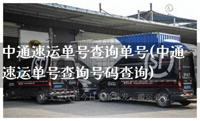 中通速运单号查询单号(中通速运单号查询号码查询)_https://www.senxinmaoyi.com_邮政编码_第1张