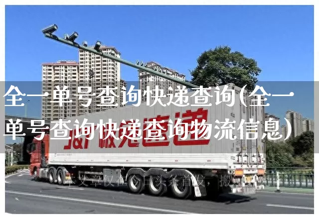 全一单号查询快递查询(全一单号查询快递查询物流信息)_https://www.senxinmaoyi.com_邮政编码_第1张