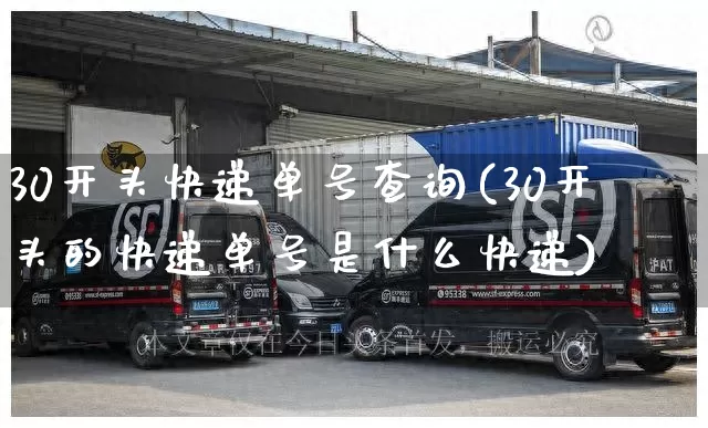 30开头快递单号查询(30开头的快递单号是什么快递)_https://www.senxinmaoyi.com_物流单号_第1张