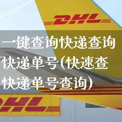 一键查询快递查询快递单号(快速查快递单号查询)_https://www.senxinmaoyi.com_物流单号_第1张