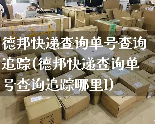 德邦快递查询单号查询追踪(德邦快递查询单号查询追踪哪里l)_https://www.senxinmaoyi.com_快递查询_第1张