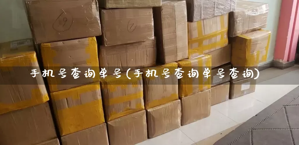 手机号查询单号(手机号查询单号查询)_https://www.senxinmaoyi.com_物流查询_第1张