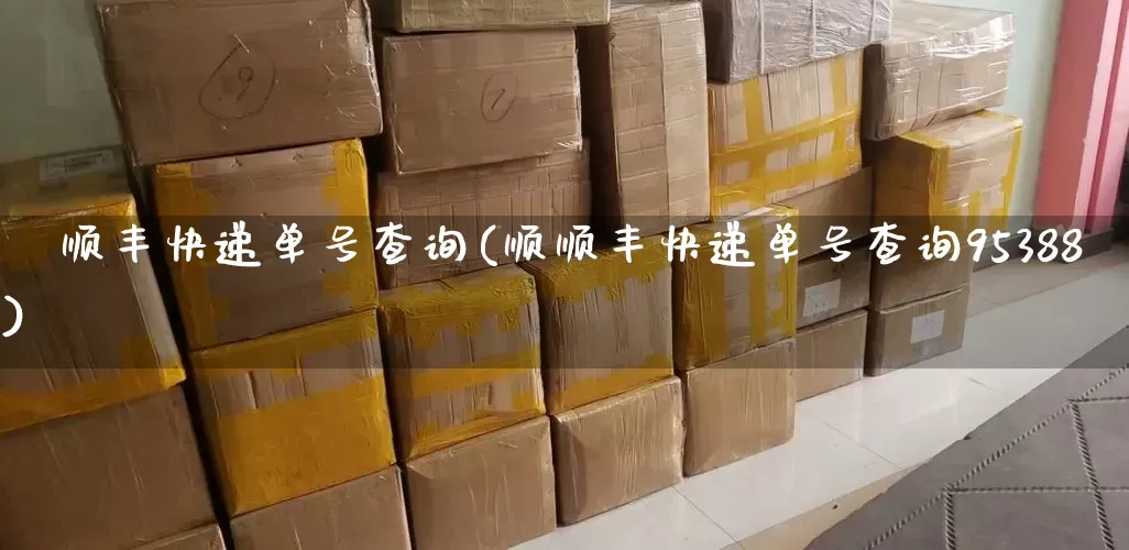 順顺丰快递单号查询(顺顺丰快递单号查询95388)_https://www.senxinmaoyi.com_物流单号_第1张