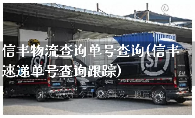 信丰物流查询单号查询(信丰速递单号查询跟踪)_https://www.senxinmaoyi.com_邮政编码_第1张