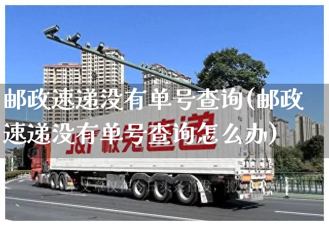 邮政速递没有单号查询(邮政速递没有单号查询怎么办)_https://www.senxinmaoyi.com_物流单号_第1张