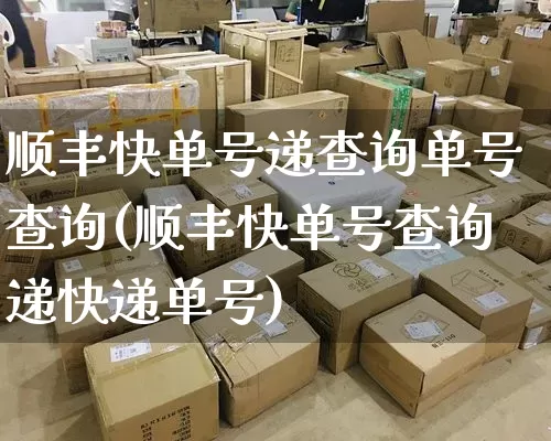 顺丰快单号递查询单号查询(顺丰快单号查询递快递单号)_https://www.senxinmaoyi.com_物流查询_第1张