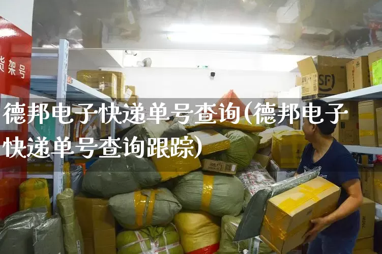 德邦电子快递单号查询(德邦电子快递单号查询跟踪)_https://www.senxinmaoyi.com_物流查询_第1张
