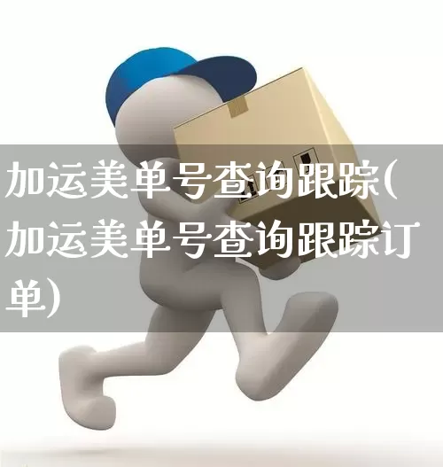 加运美单号查询跟踪(加运美单号查询跟踪订单)_https://www.senxinmaoyi.com_物流查询_第1张