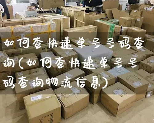 如何查快递单号号码查询(如何查快递单号号码查询物流信息)_https://www.senxinmaoyi.com_物流单号_第1张