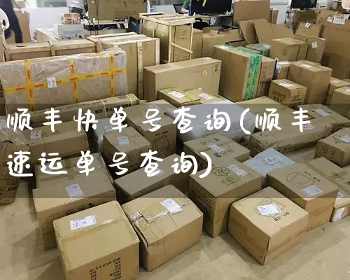 顺丰快单号查询(顺丰速运单号查询)_https://www.senxinmaoyi.com_快递查询_第1张