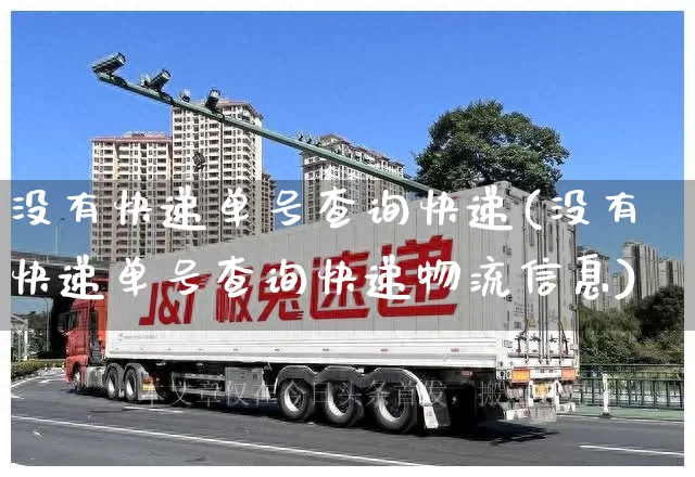 没有快递单号查询快递(没有快递单号查询快递物流信息)_https://www.senxinmaoyi.com_物流单号_第1张