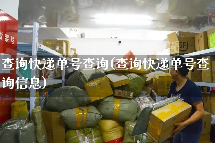 查询快递单号查询(查询快递单号查询信息)_https://www.senxinmaoyi.com_邮政编码_第1张