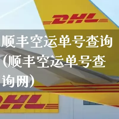 顺丰空运单号查询(顺丰空运单号查询网)_https://www.senxinmaoyi.com_物流查询_第1张