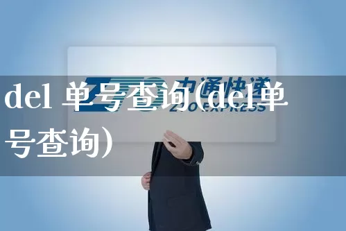 del 单号查询(del单号查询)_https://www.senxinmaoyi.com_物流查询_第1张