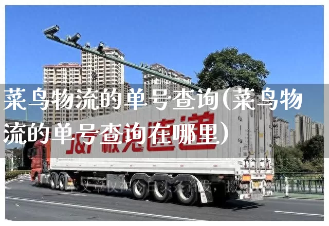 菜鸟物流的单号查询(菜鸟物流的单号查询在哪里)_https://www.senxinmaoyi.com_快递查询_第1张