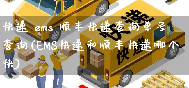 快递 ems 顺丰快递查询单号查询(EMS快递和顺丰快递哪个快)_https://www.senxinmaoyi.com_邮政编码_第1张