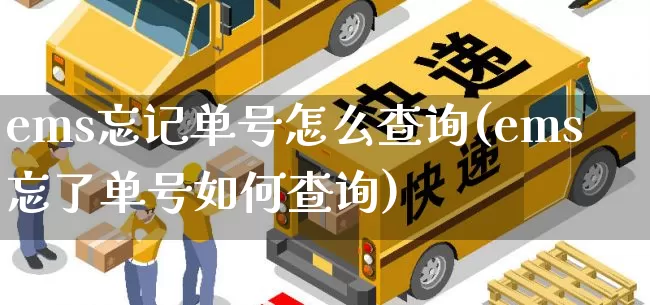 ems忘记单号怎么查询(ems忘了单号如何查询)_https://www.senxinmaoyi.com_物流查询_第1张