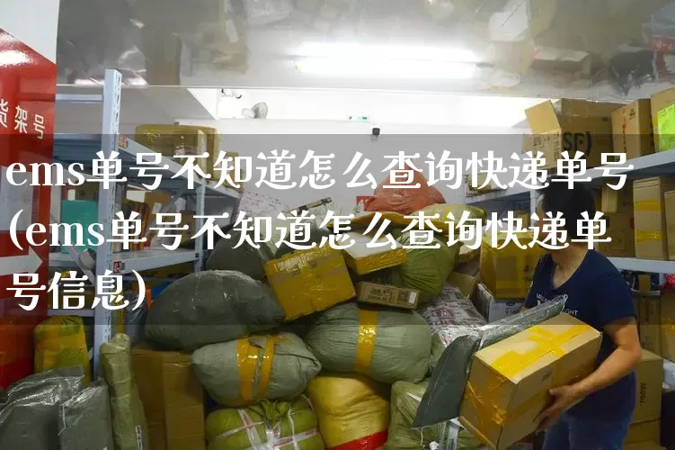 ems单号不知道怎么查询快递单号(ems单号不知道怎么查询快递单号信息)_https://www.senxinmaoyi.com_邮政编码_第1张