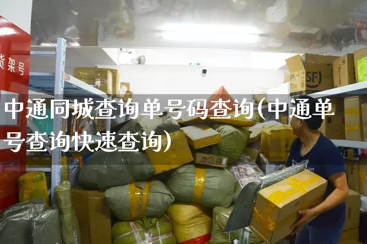 中通同城查询单号码查询(中通单号查询快速查询)_https://www.senxinmaoyi.com_物流单号_第1张