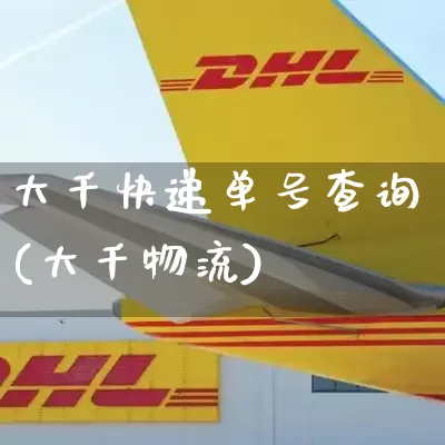 大千快递单号查询(大千物流)_https://www.senxinmaoyi.com_物流单号_第1张