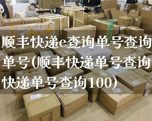 顺丰快递e查询单号查询单号(顺丰快递单号查询快递单号查询100)_https://www.senxinmaoyi.com_物流查询_第1张