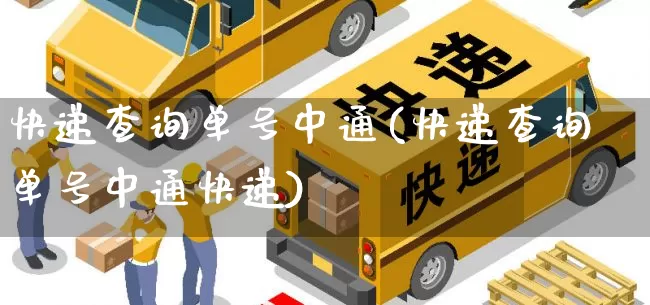 快递查询单号中通(快递查询单号中通快递)_https://www.senxinmaoyi.com_物流查询_第1张